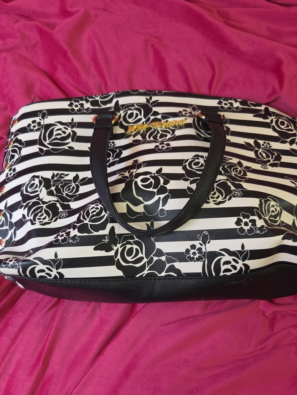 Betsey Johnon Flower Tote Bag